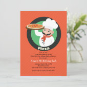 ピザパーティの招待状 招待状 (スタンド正面)