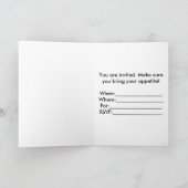 ピザパーティの招待状 招待状 (内部)