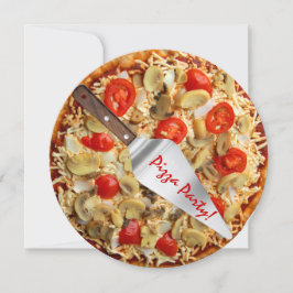 ピザパーティの招待状 招待状