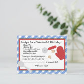 ピザパーティーありがとうご注意 サンキューカード (スタンド正面)