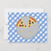 ピザパーティーありがとうご注意 サンキューカード (裏面)