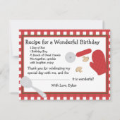 ピザパーティーありがとうご注意 サンキューカード (正面)