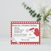 ピザパーティーありがとうご注意 サンキューカード (スタンド正面)