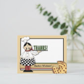 ピザパーティーの平らなサンキューカード サンキューカード (スタンド正面)