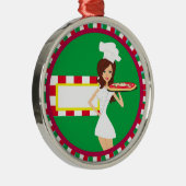 ピザパーティーの装飾 メタルオーナメント (右)