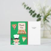 ピザパーティーの誕生日のサンキューカード サンキューカード (スタンド正面)