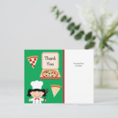 ピザパーティーの誕生日のサンキューカード サンキューカード (スタンド正面)