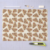 ピザパーティーをテーマにしたティッシュペーパー 薄葉紙 (クラフト)