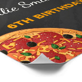 ピザパーティーウェルカムサイン ポスター (角)