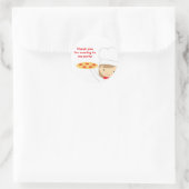 ピザパーティーガールシール ラウンドシール (バッグ)