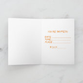 ピザパーティーガールズナイト招待状 カード (内部)