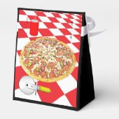 ピザパーティーキャンディお誕生日パーティーのためのバッグ フェイバーボックス (裏面サイド)