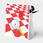 ピザパーティーキャンディお誕生日パーティーのためのバッグ フェイバーボックス (裏面サイド)