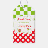 ピザパーティーサンキューギフトラベル ギフトタグ (正面)