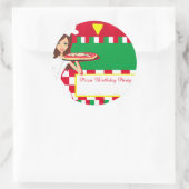 ピザパーティーシール ラウンドシール (バッグ)