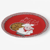 ピザパーティースタイル1 -紙パーティープレート ペーパープレート (アングル)