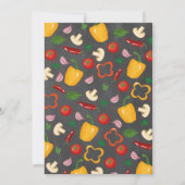 ピザパーティーディナーバースデーパーティー招待状 招待状 (裏面)