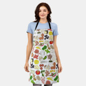 ピザパーティートッピングイタリアンフードピッツェリアパイ エプロン (着用した状態)