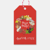 ピザパーティートッピングイタリアンフードピッツェリアパイ ギフトタグ (正面)