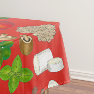 ピザパーティートッピングイタリアンフードピッツェリアパイ テーブルクロス