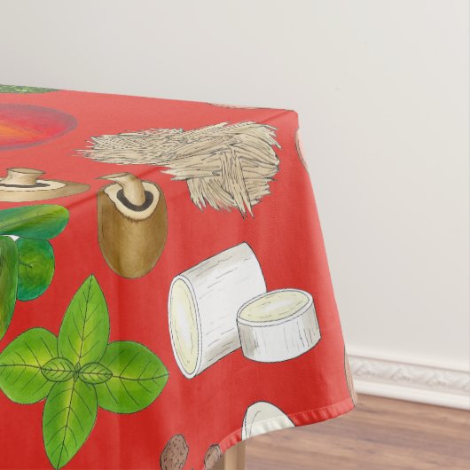 ピザパーティートッピングイタリアンフードピッツェリアパイ テーブルクロス (インサイチュ)