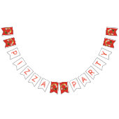 ピザパーティートッピングイタリアンフードピッツェリアパイ バンティングフラッグ (全)