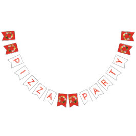 ピザパーティートッピングイタリアンフードピッツェリアパイ バンティングフラッグ