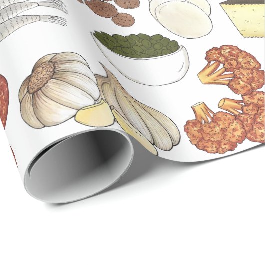 ピザパーティートッピングイタリアンフードピッツェリアパイ ラッピングペーパー (ロールコーナー)