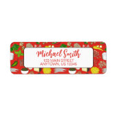 ピザパーティートッピングイタリアンフードピッツェリアパイ ラベル (正面)