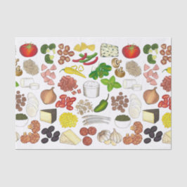 ピザパーティートッピングイタリアンフードピッツェリアパイ 薄葉紙