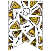 ピザパーティーハッピーバースデーバナー バンティングフラッグ (第1の旗)