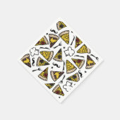 ピザパーティーパターンプレート スタンダードカクテルナプキン (角)