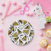 ピザパーティーパターンプレート ペーパープレート (パーティー)