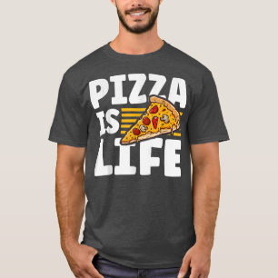 ピザパーティーピザ作りピザが生きる Tシャツ