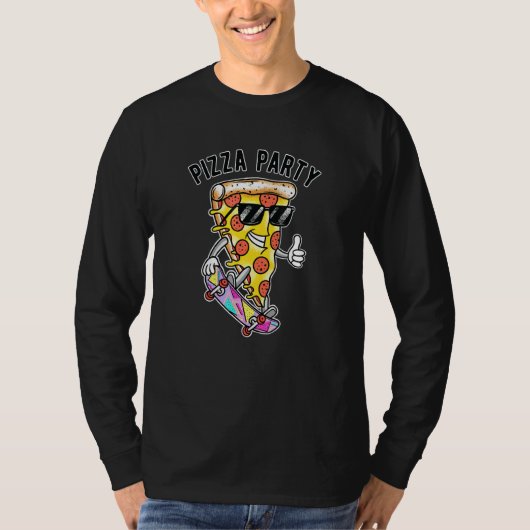 ピザパーティーピザ Tシャツ (正面)