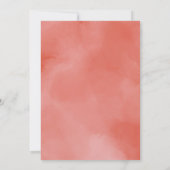 ピザパーティーベビーシャワーペパローニウォーターカラーレトロ 招待状 (裏面)