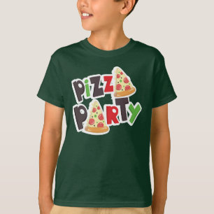 ピザパーティーベーシックハンズコンフォートソフト® Tシャツ