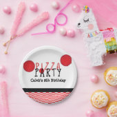 ピザパーティーペペロカスタムニ誕生日パーティープレート ペーパープレート (パーティー)