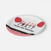 ピザパーティーペペロカスタムニ誕生日パーティープレート ペーパープレート (アングル)