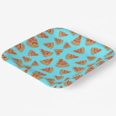 ピザパーティーペペローニノベルティブルー紙プレート ペーパープレート (傾斜あり)