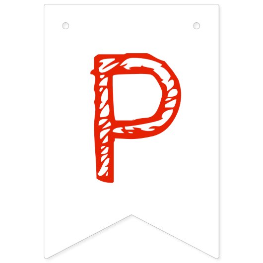 ピザパーティーペペローニパイスライスピッツェリア誕生日 バンティングフラッグ (第3の旗)