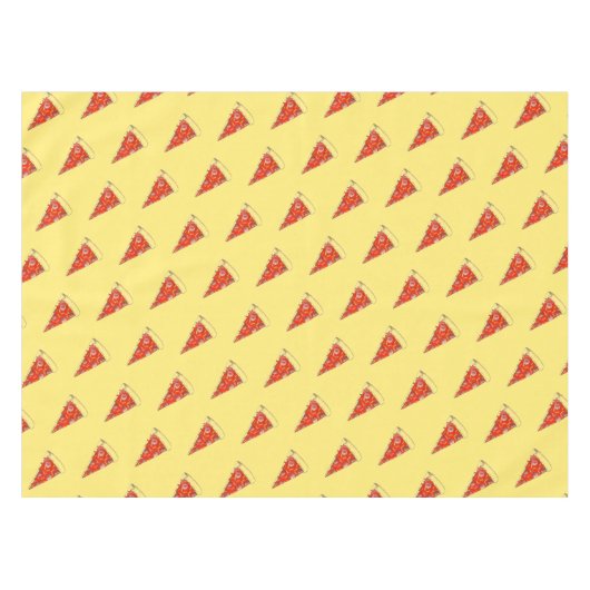 ピザパーティーペペローニパイスライスピッツェリア テーブルクロス (正面(横))