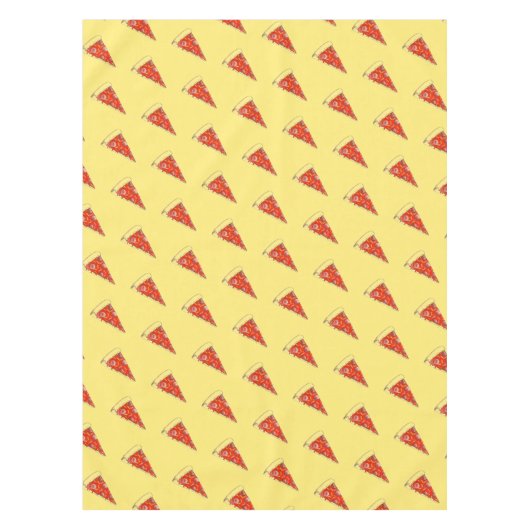 ピザパーティーペペローニパイスライスピッツェリア テーブルクロス (正面)