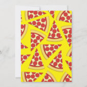 ピザパーティーペペローニピザ 招待状 (裏面)