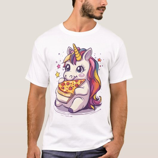 ピザパーティーユニコーン (1) Tシャツ (正面)