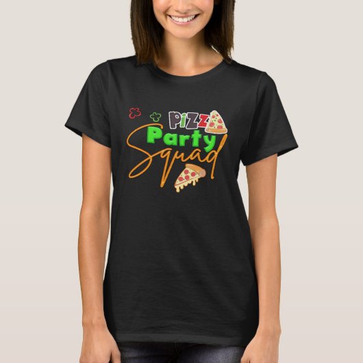 ピザパーティー分隊マッチング Tシャツ (正面)