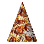 ピザパーティー子供の誕生日 パーティーハット (左)