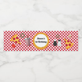 ピザパーティー水瓶ラベル ペットボトルラベル