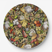 ピザパーティー紙プレート ペーパープレート (正面)