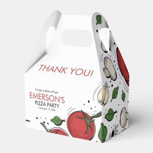 ピザパーティー誕生日ありがとう フェイバーボックス (正面サイド)